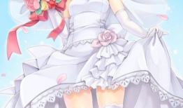 漫画婚纱女孩图片,穿越时空的浪漫邂逅